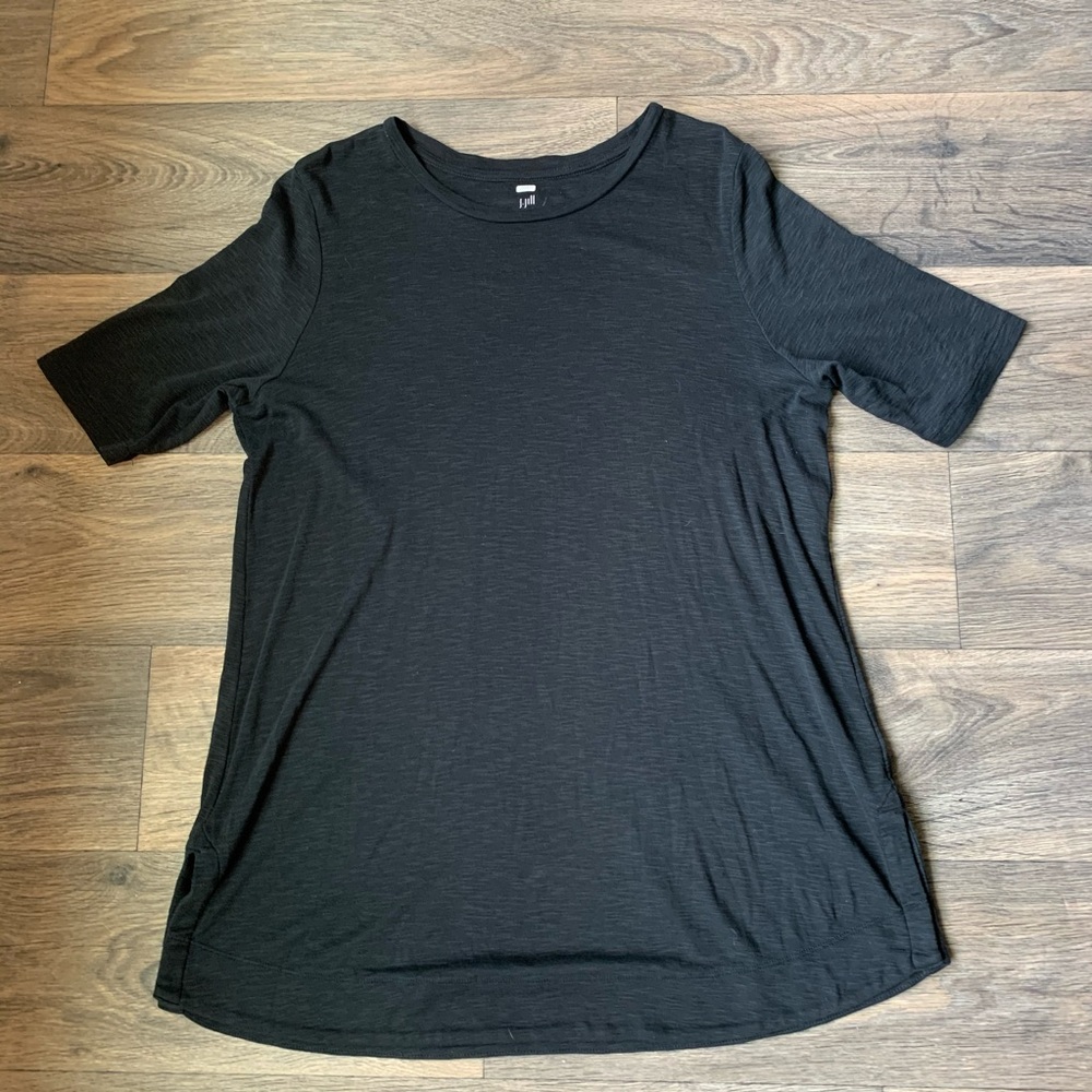 J.Jill Size L Black Tee